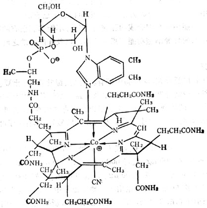 氰鈷胺素分子式（CN可以其他基團代替）