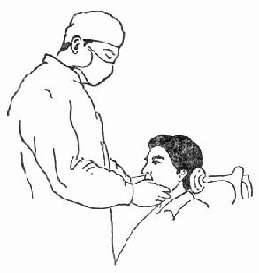 顳下頜關節脫位複位時患者體位