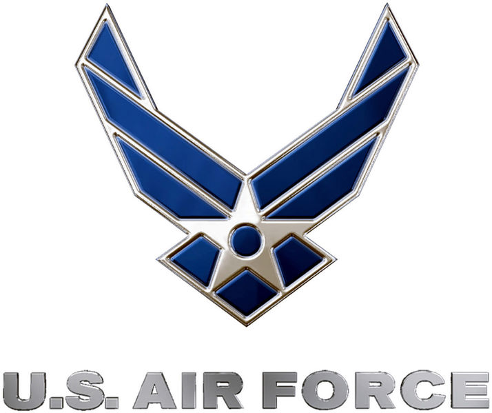 File:United States Air Force logo, blue and silver.jpg