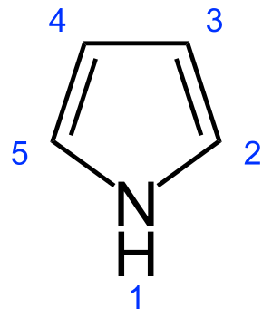 File:Pyrrole-2D-numbered.svg