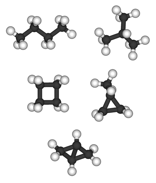 File:Saturated C4 hydrocarbons ball-and-stick.png