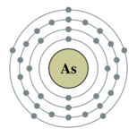 砷的电子层（2, 8, 18, 5）