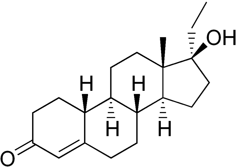File:Norethandrolone structure.png