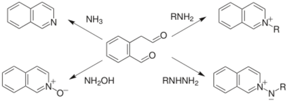 從二羰基化合物製取異喹啉
