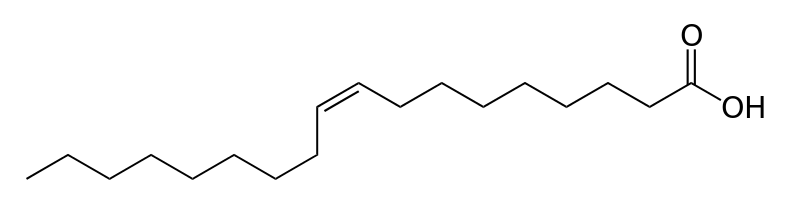 文件:Oleic-acid-skeletal.svg