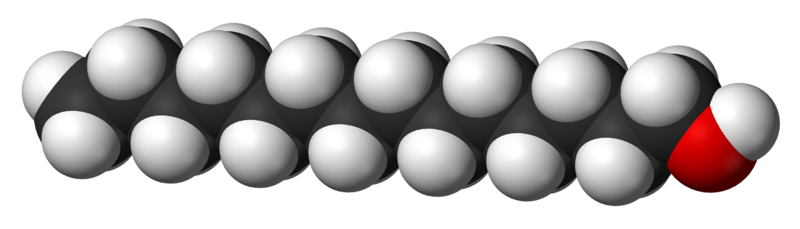 文件:Myristyl-alcohol-3D-vdW.png