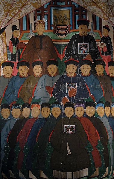 文件:Chinese painting Ancestors gallery 19th century.jpg