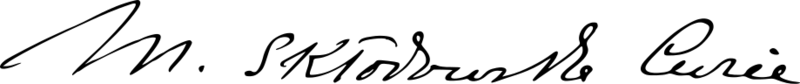 File:Marie Curie Skłodowska Signature Polish.svg