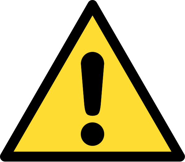 文件:DIN 4844-2 Warnung vor einer Gefahrenstelle D-W000.svg